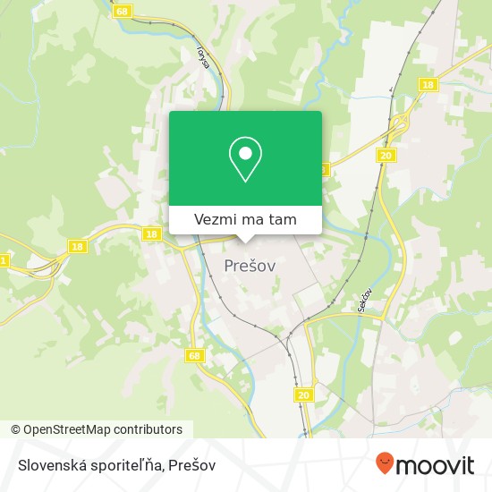 Slovenská sporiteľňa mapa