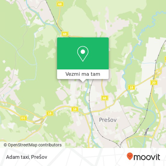 Adam taxi mapa