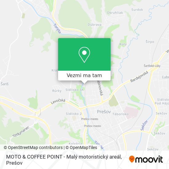 MOTO & COFFEE POINT - Malý motoristický areál mapa