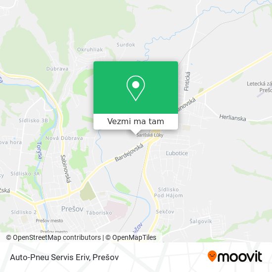 Auto-Pneu Servis Eriv mapa