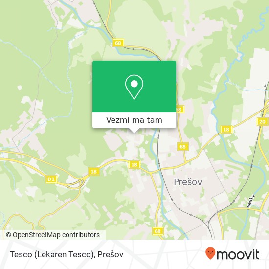 Tesco (Lekaren Tesco) mapa