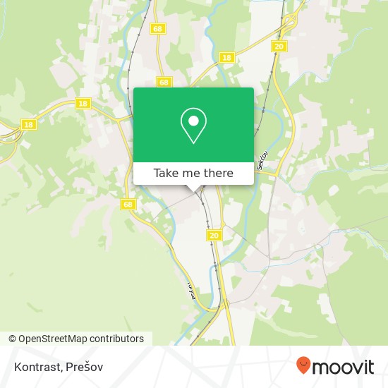 Kontrast, Škultétyho 080 01 Prešov mapa