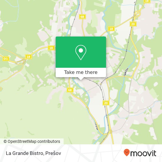 La Grande Bistro, 17. novembra 8288 / 108 080 01 Prešov mapa