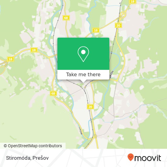 Stiromóda, Masarykova 080 01 Prešov mapa