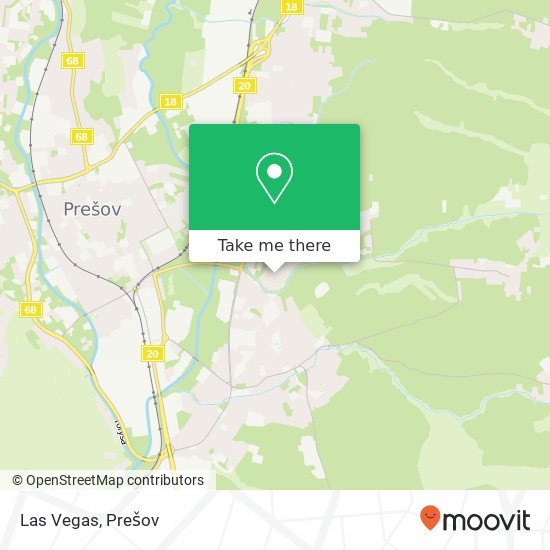 Las Vegas, Dubová 13 080 01 Prešov mapa