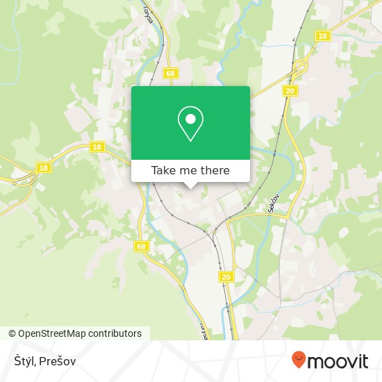 Štýl, Tkáčska 080 01 Prešov mapa