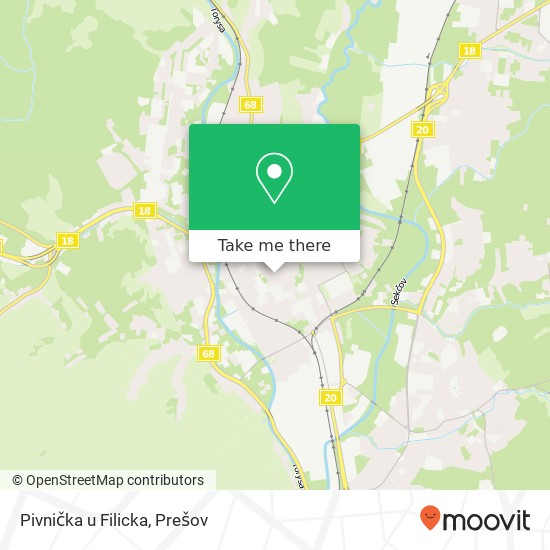 Pivnička u Filicka mapa