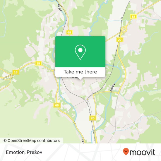 Emotion, Svätoplukova 7 080 01 Prešov mapa