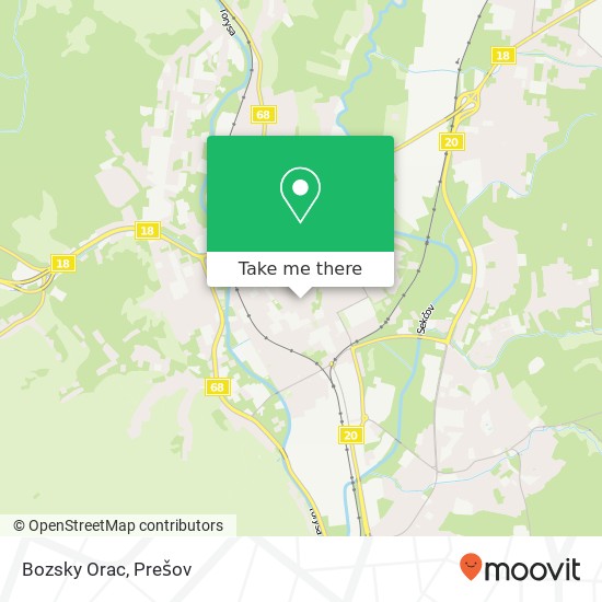 Bozsky Orac, Hlavná 2954 / 24 080 01 Prešov mapa