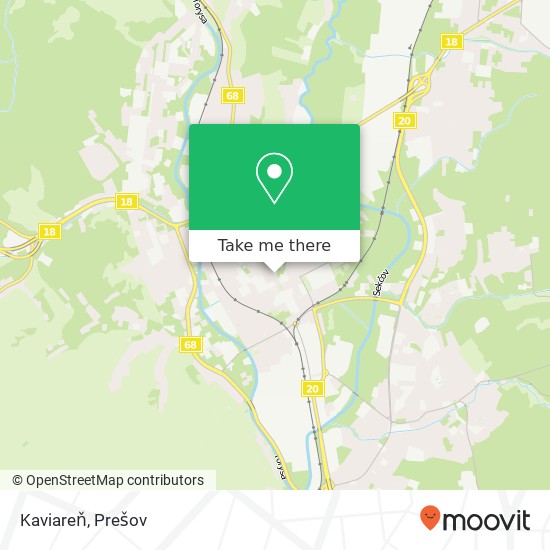 Kaviareň, Hurbanistov 080 01 Prešov mapa