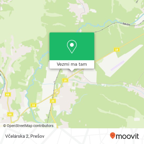 Včelárska 2 mapa