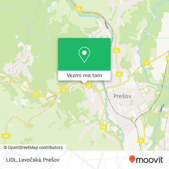 LIDL, Levočská mapa