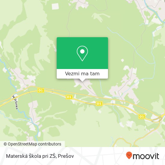 Materská škola pri ZŠ mapa