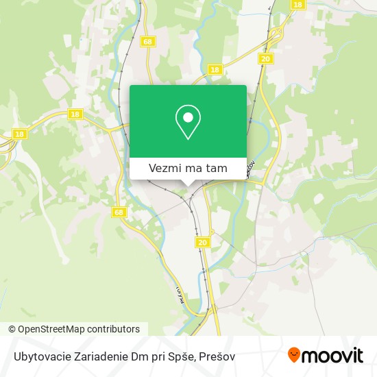 Ubytovacie Zariadenie Dm pri Spše mapa