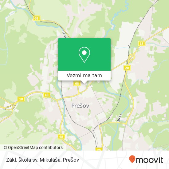 Zákl. škola sv. Mikuláša mapa