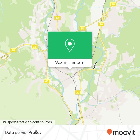 Data servis mapa