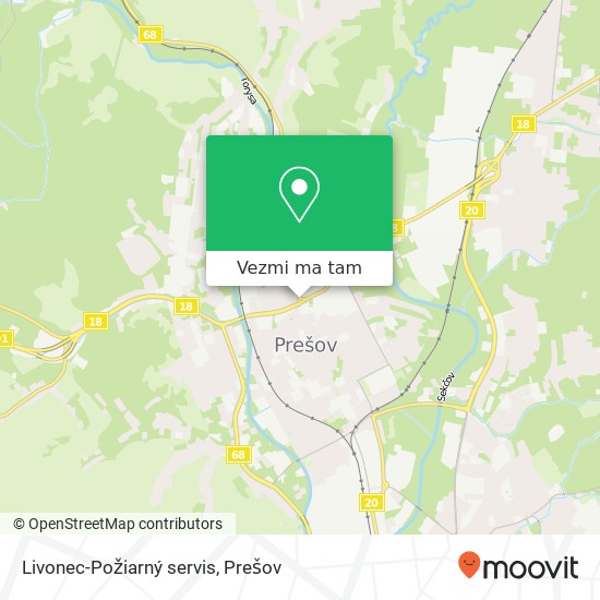 Livonec-Požiarný servis mapa