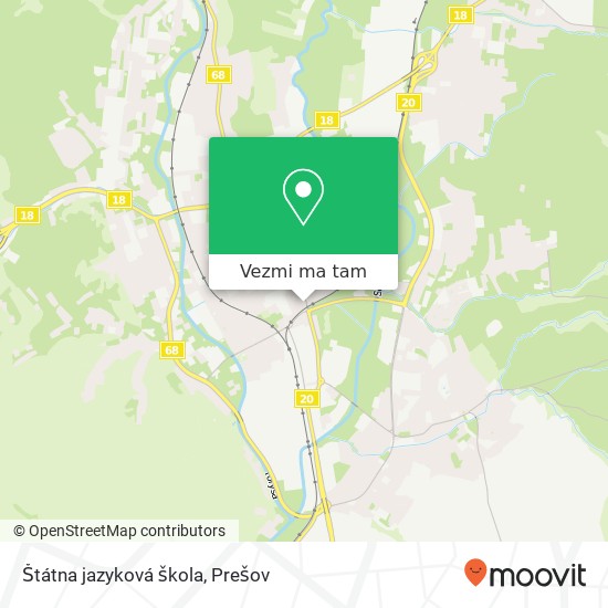 Štátna jazyková škola mapa