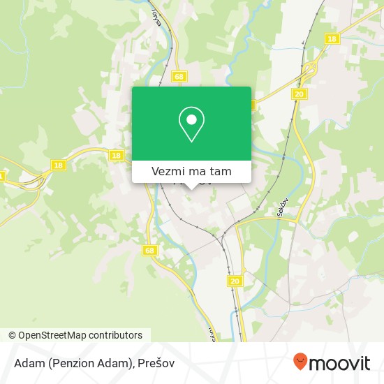 Adam (Penzion Adam) mapa