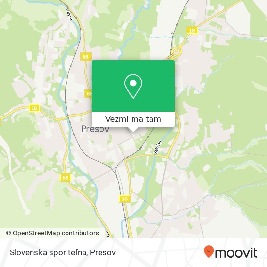 Slovenská sporiteľňa mapa