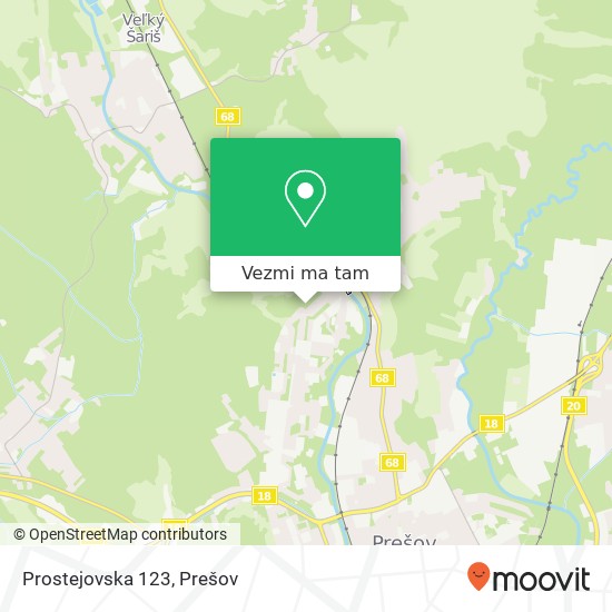 Prostejovska 123 mapa