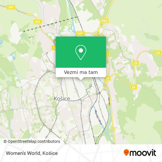 Women's World mapa