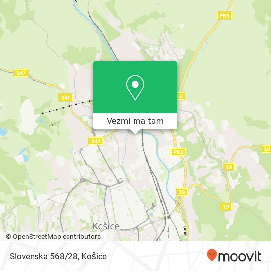 Slovenska 568/28 mapa