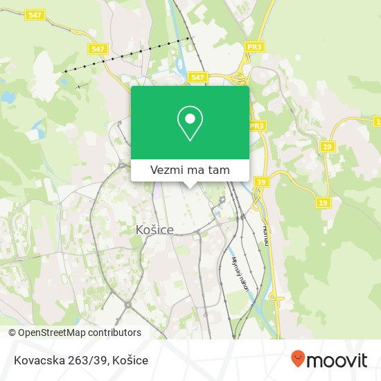 Kovacska 263/39 mapa