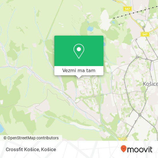 Crossfit Košice mapa