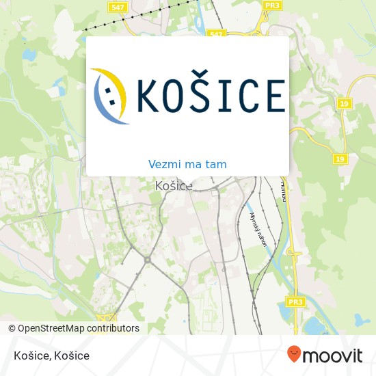 Košice mapa