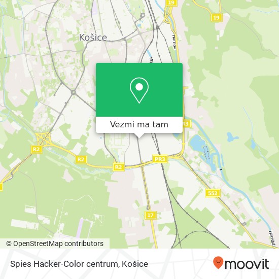 Spies Hacker-Color centrum mapa