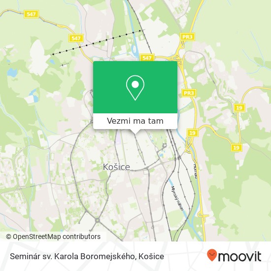 Seminár sv. Karola Boromejského mapa