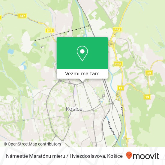 Námestie Maratónu mieru / Hviezdoslavova mapa