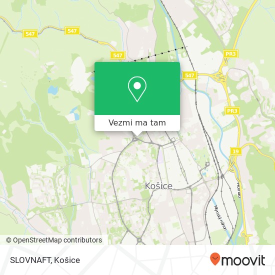 SLOVNAFT mapa