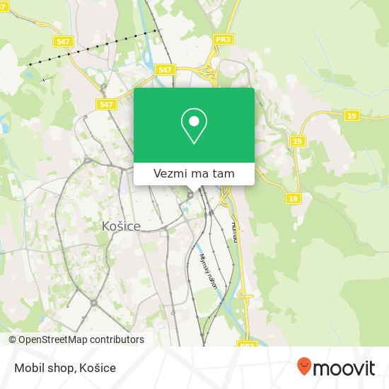 Mobil shop mapa