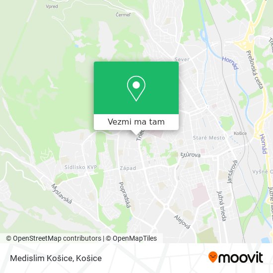 Medislim Košice mapa