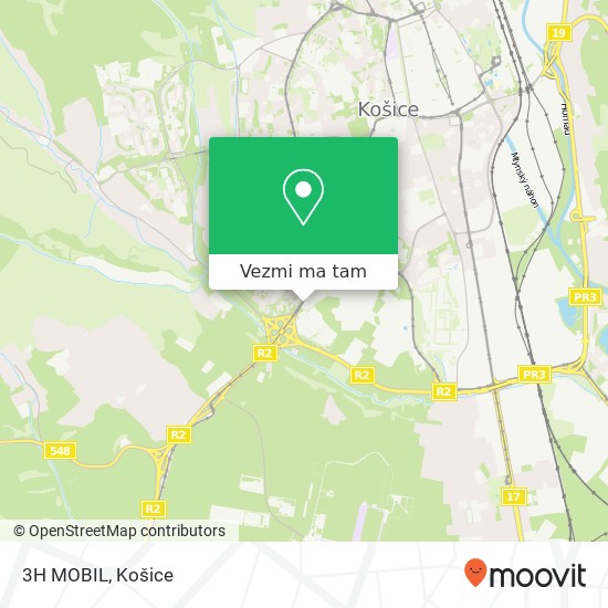 3H MOBIL mapa