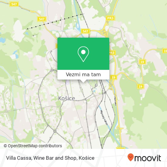 Villa Cassa, Wine Bar and Shop mapa