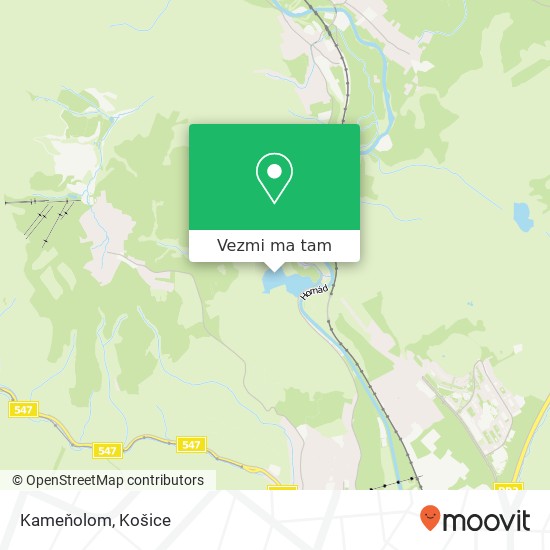 Kameňolom mapa