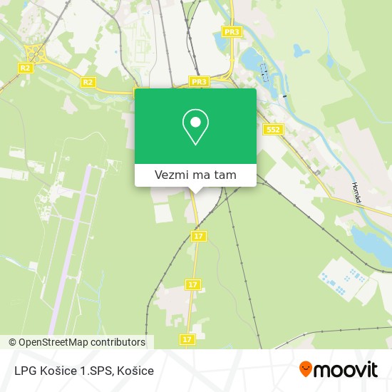 LPG Košice 1.SPS mapa