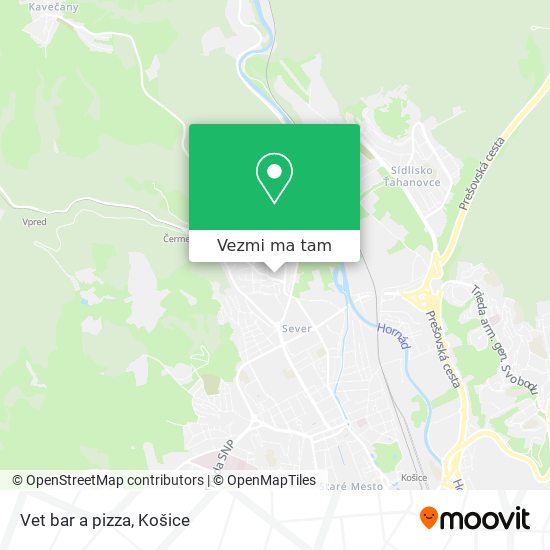 Vet bar a pizza mapa