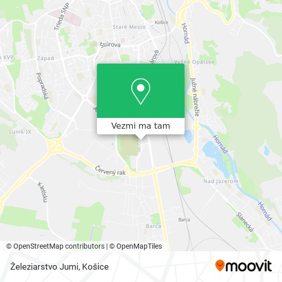 Železiarstvo Jumi mapa