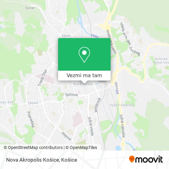 Nova Akropolis Košice mapa