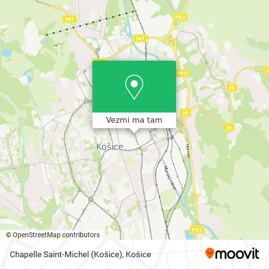 Chapelle Saint-Michel (Košice) mapa