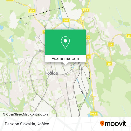 Penzión Slovakia mapa