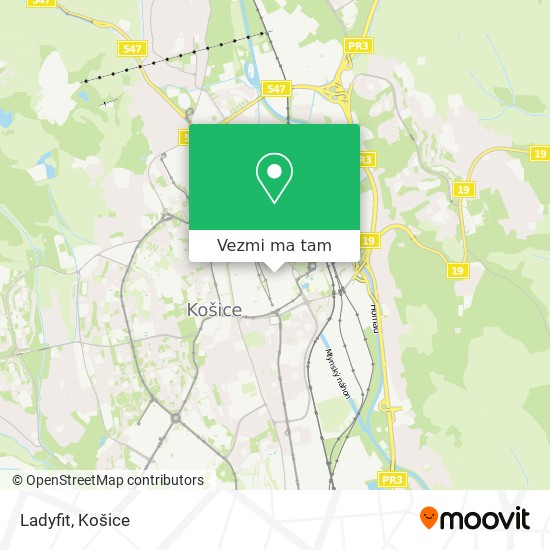 Ladyfit mapa