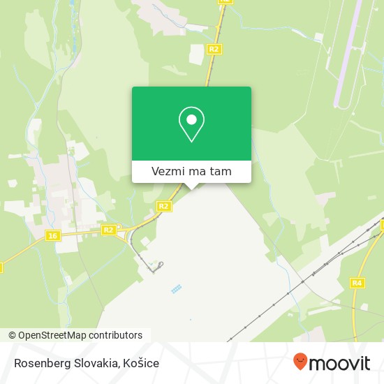 Rosenberg Slovakia mapa