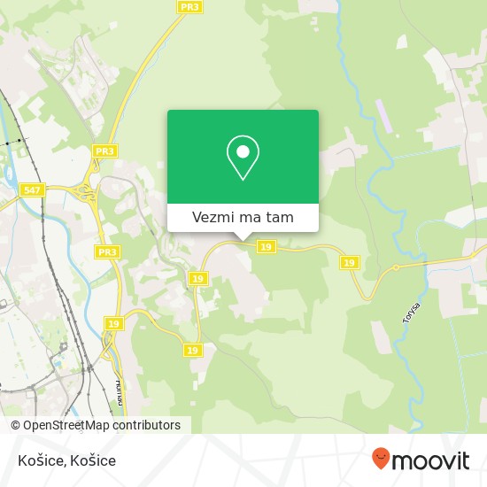 Košice mapa