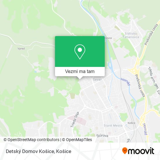 Detský Domov Košice mapa