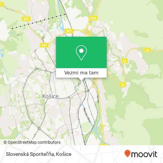 Slovenská Sporiteľňa mapa